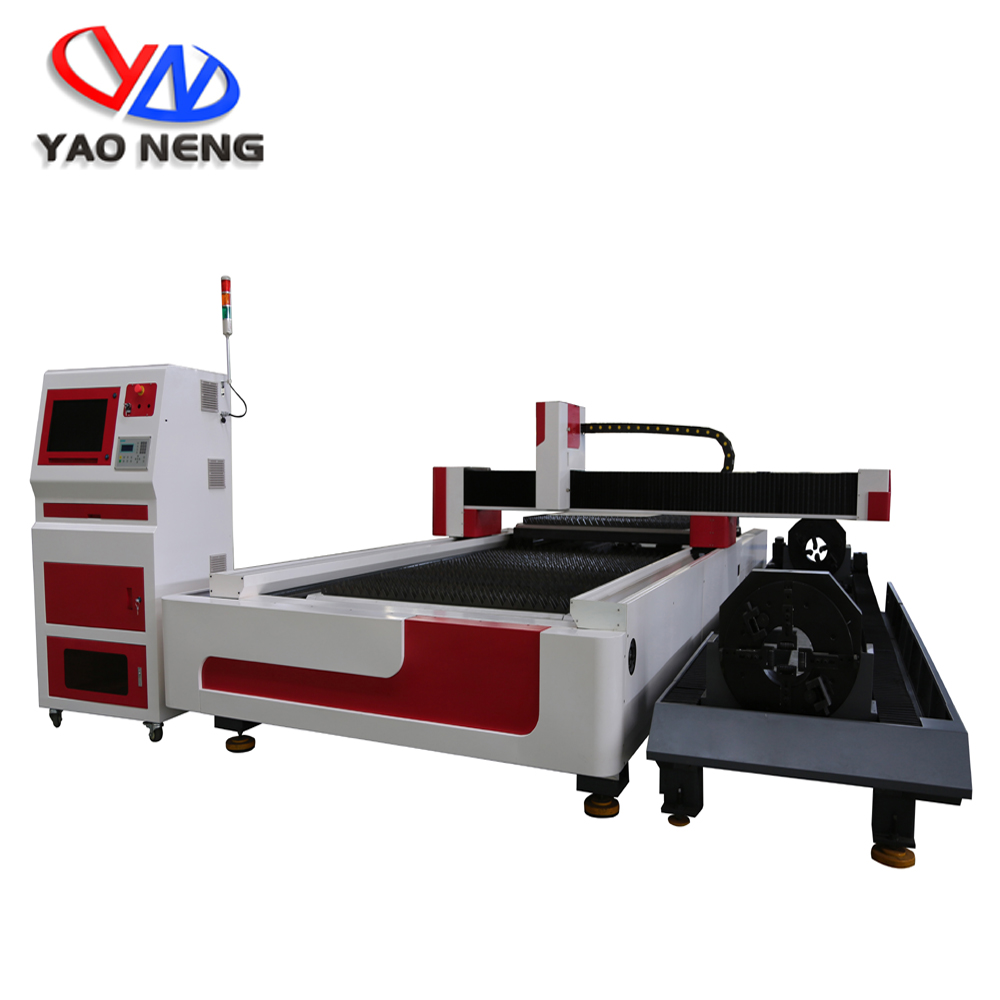 YN-3015D CNC Auto-Exchanging Platform Fiber Laser Cutting Machine